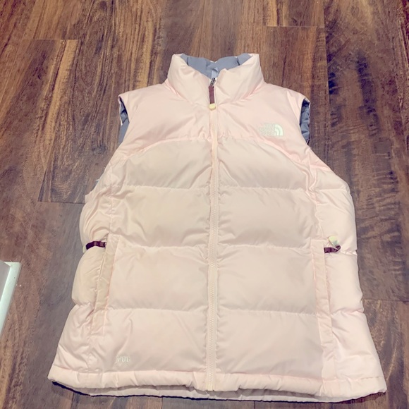 The North Face Jackets Coats Pale Pink Nuptse Puffer Vest Poshmark